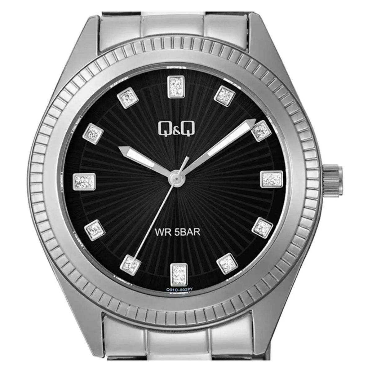 Q&Q - Reloj Q&Q Mujer Q01C-002PY . Reloj Acero inoxidable Plateado