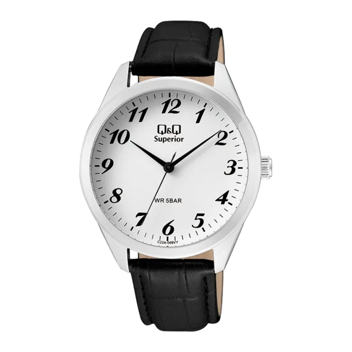 Q&Q - Reloj Q&Q Hombre C22A-009VY . Reloj Cuero Negro