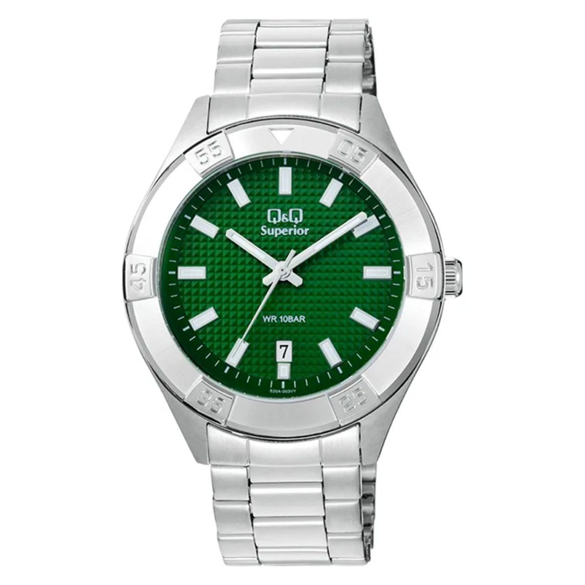 Q&Q - Reloj Q&Q Hombre S20A-003VY . Reloj Acero Inoxidable Plateado