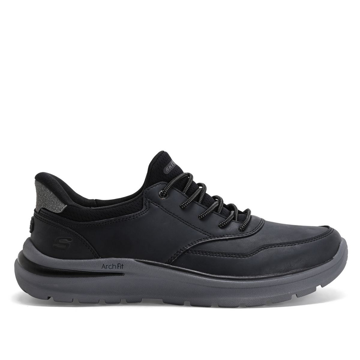 SKECHERS - Tenis Skechers Moda Arch Fit Superior Hombre Negros