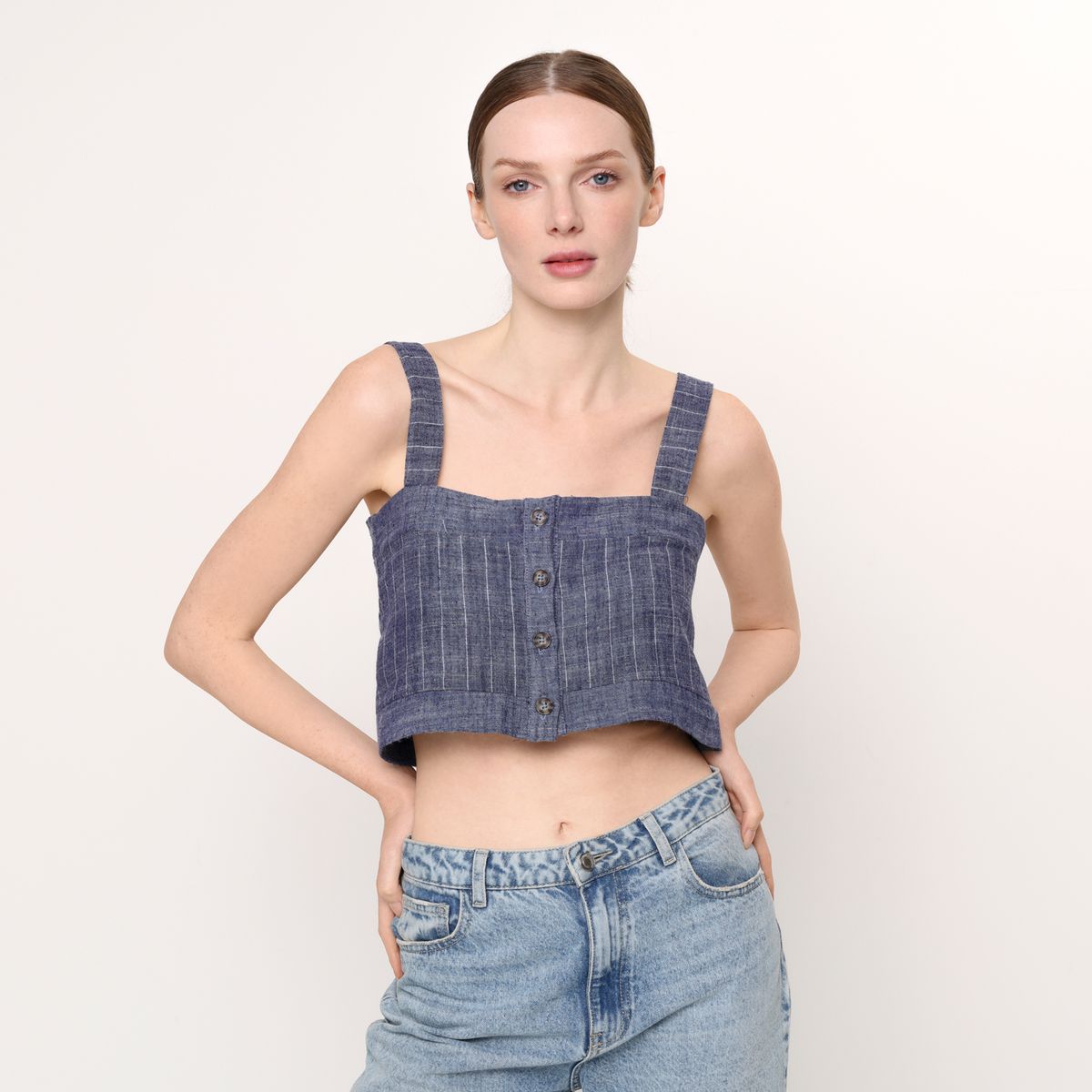 BASEMENT - Top esqueleto Mujer Sin mangas Basement