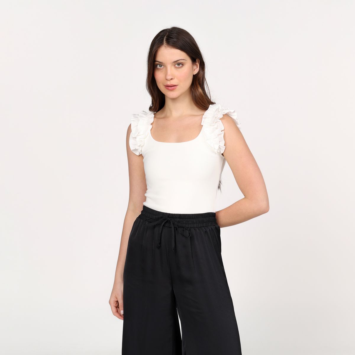 BASEMENT - Blusa Mujer con Boleros Sin mangas Basement