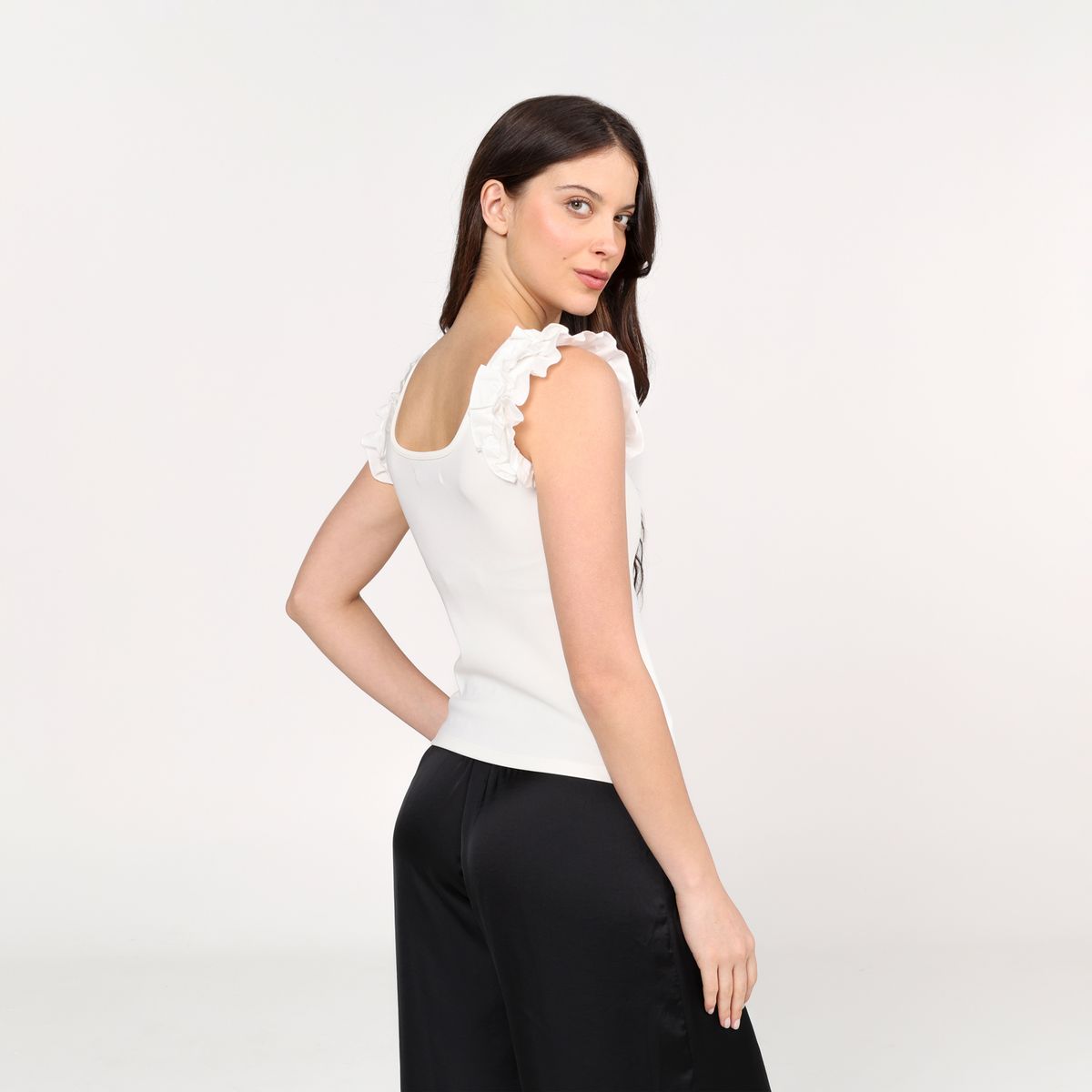 BASEMENT - Blusa Mujer con Boleros Sin mangas Basement