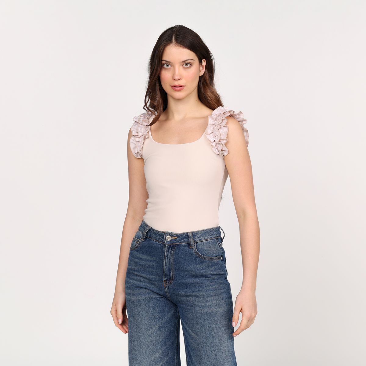 BASEMENT - Blusa Mujer con Boleros Sin mangas Basement