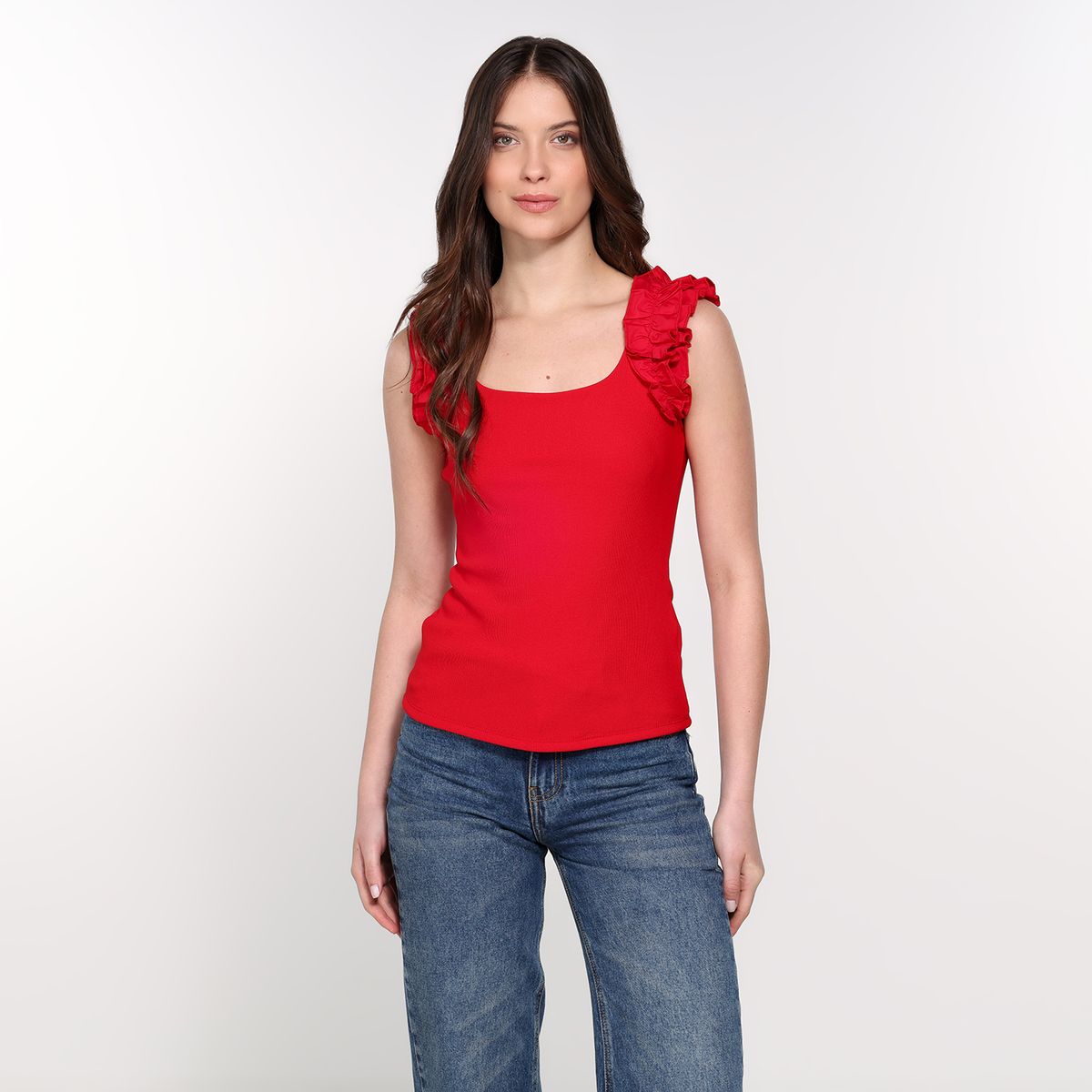 BASEMENT - Blusa Mujer con Boleros Sin mangas Basement