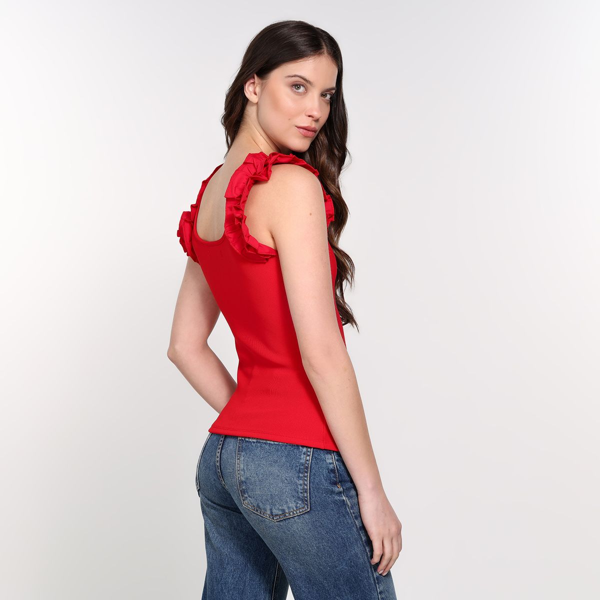 BASEMENT - Blusa Mujer con Boleros Sin mangas Basement