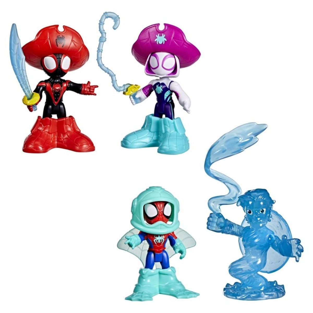 SPIDERMAN - Figura de acción Spiderman  Spidey and his Amazing Friends Water-Webs Pack X: 2 