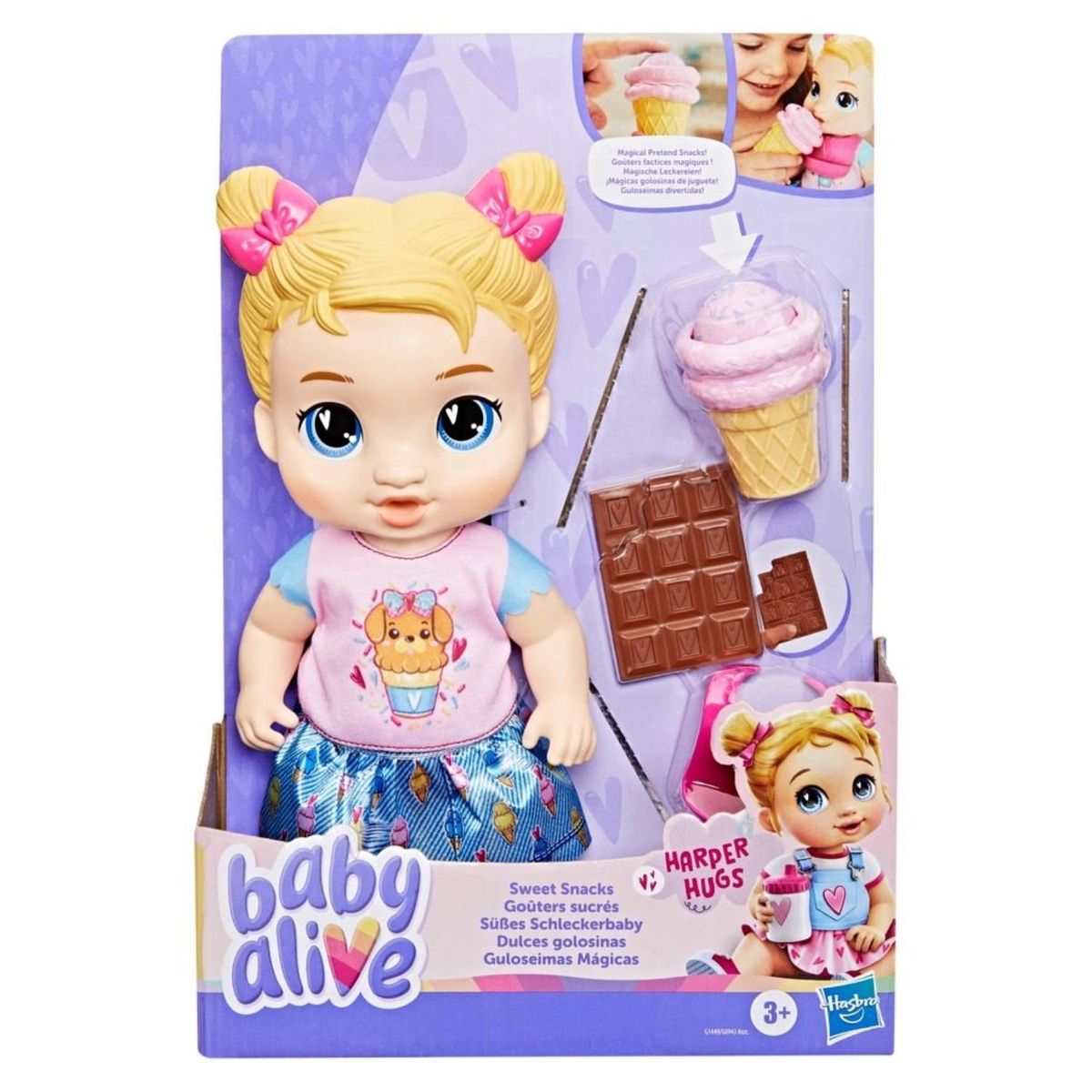 BABY ALIVE - Muñeca Baby Alive : Dulces GoloSínas Harper Hugs