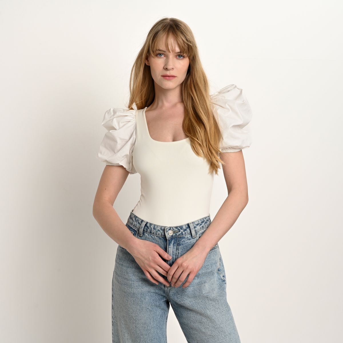 BASEMENT - Body Mujer Manga corta globo Basement