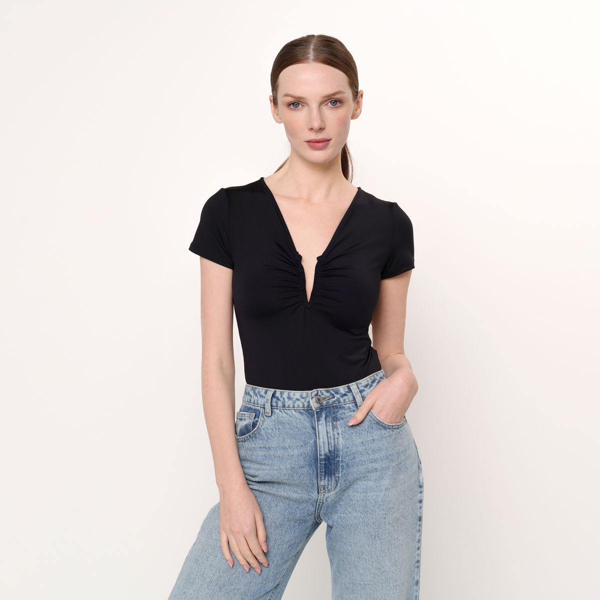 BASEMENT - Body Mujer Manga corta Basement