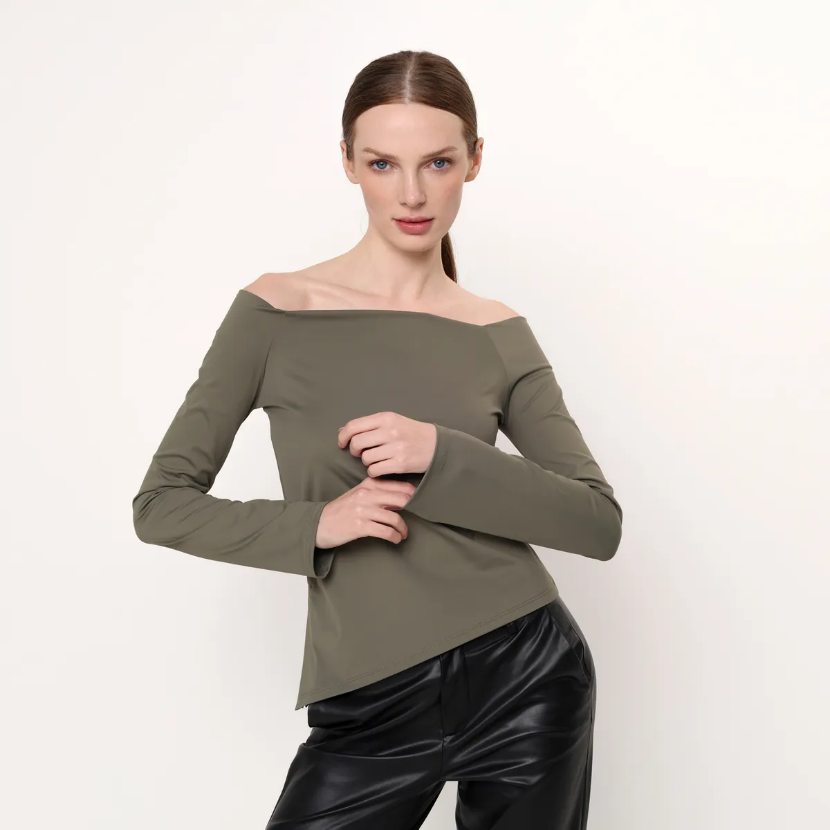 BASEMENT - Top esqueleto Mujer Manga larga Basement