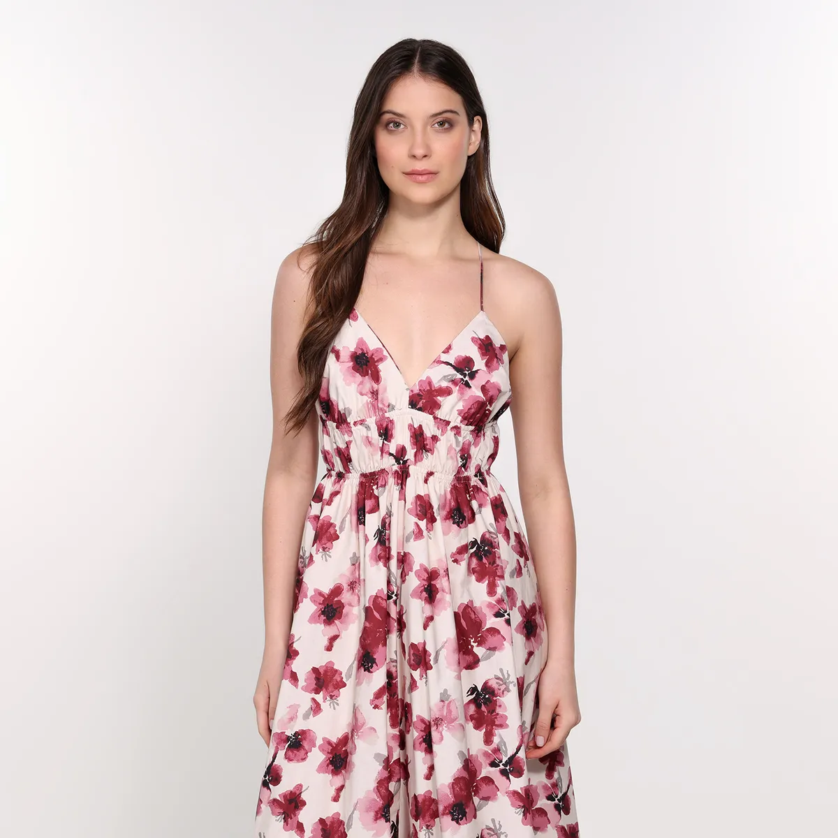 BASEMENT - Vestido Mujer Largo Casual  Basement