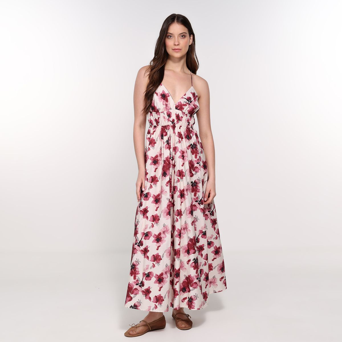 BASEMENT - Vestido Mujer Largo Casual  Basement