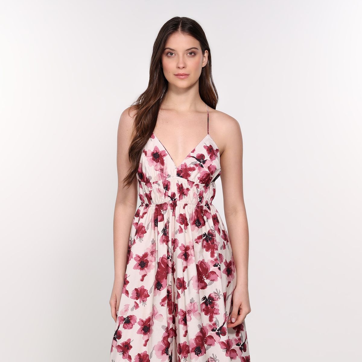 BASEMENT - Vestido Mujer Largo Casual  Basement