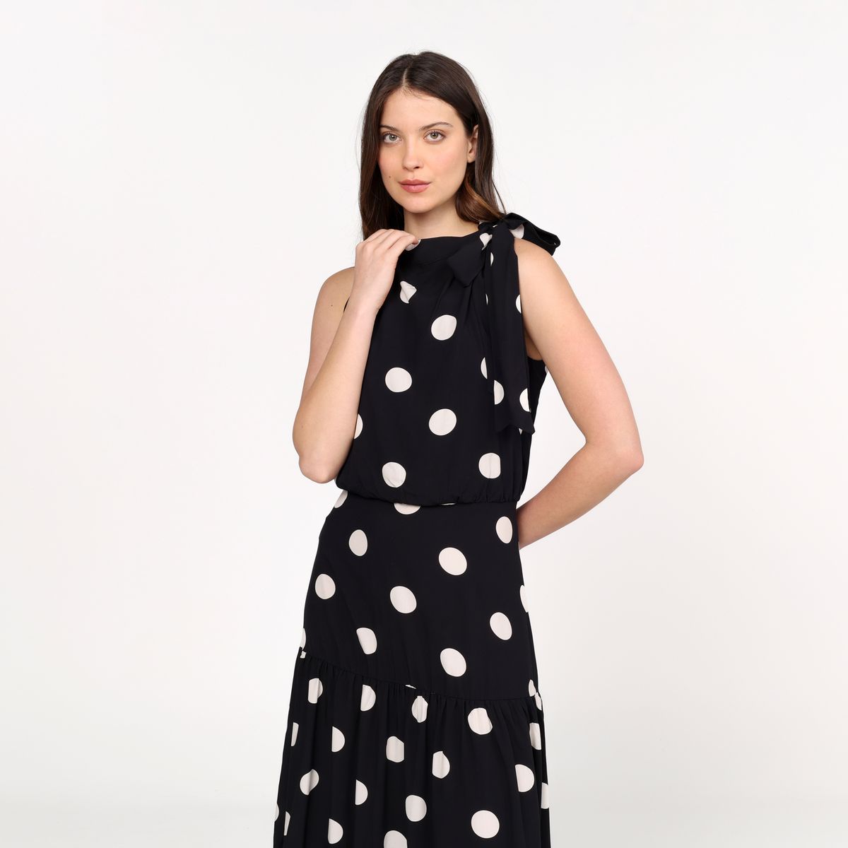 BASEMENT - Vestido Mujer Largo  Casual Basement