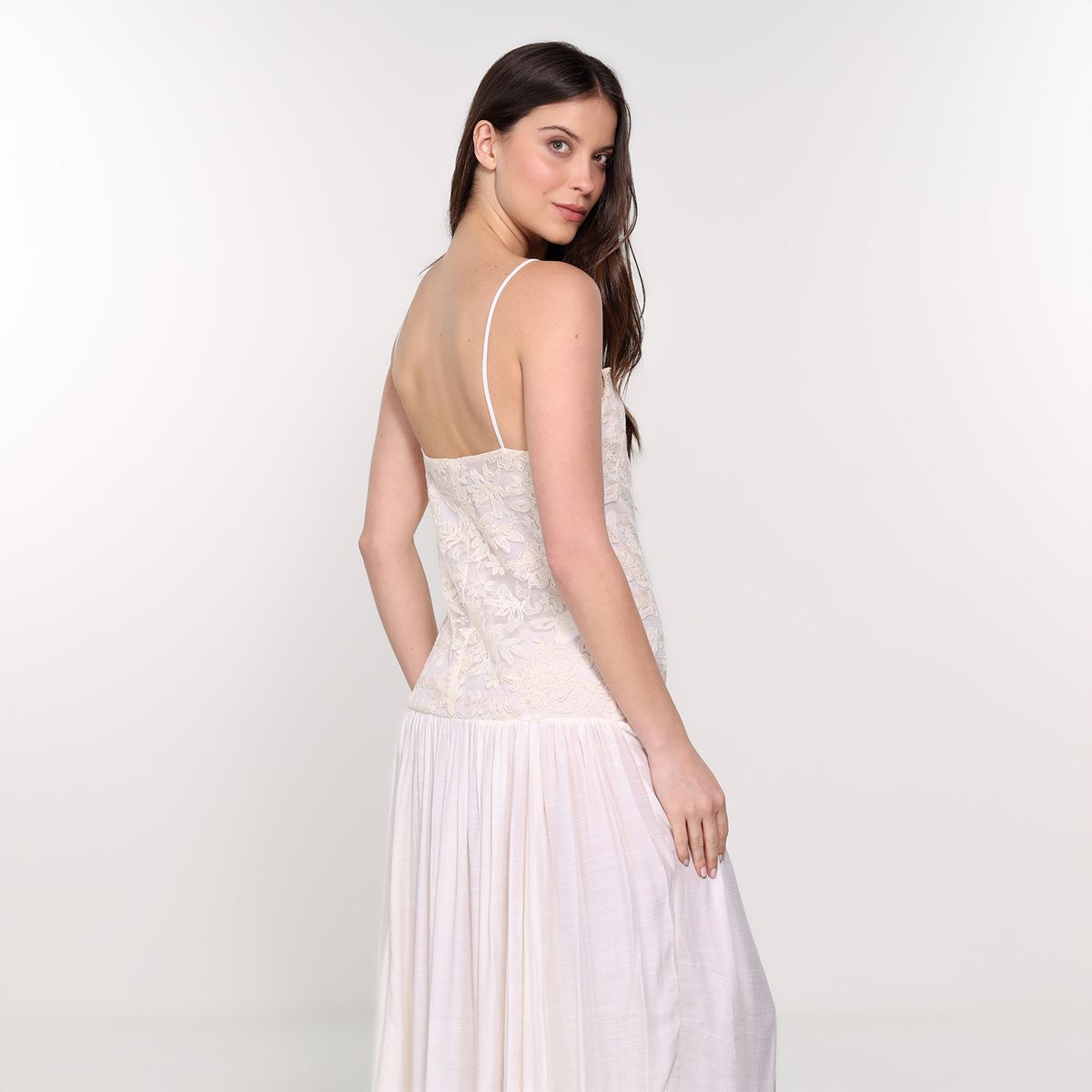 BASEMENT - Vestido Mujer Largo Casual  Basement