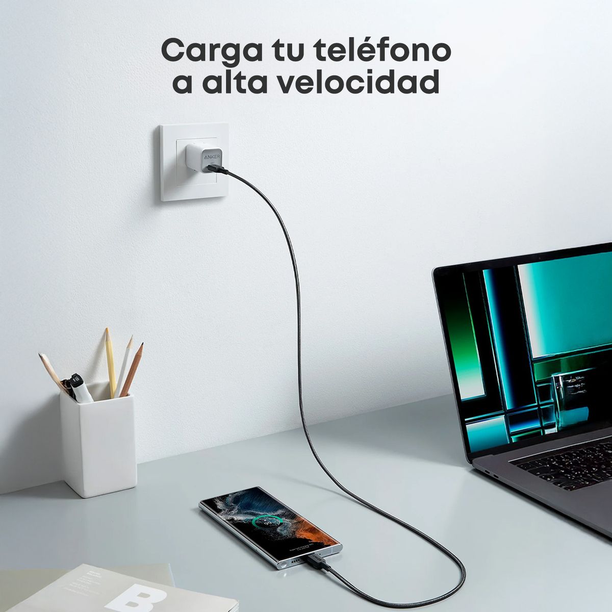 ANKER - CABLE 322 C-C BLACK 180 cm Anker