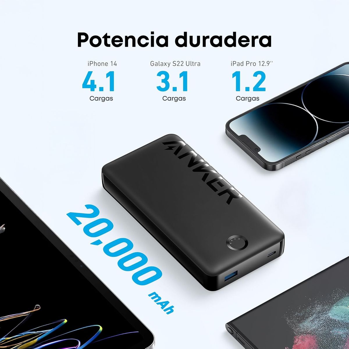ANKER - Power Bank 20.000 mAh Anker