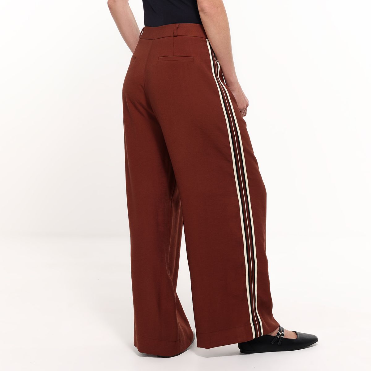 BASEMENT - Pantalon Recto Mujer Tiro alto Basement 