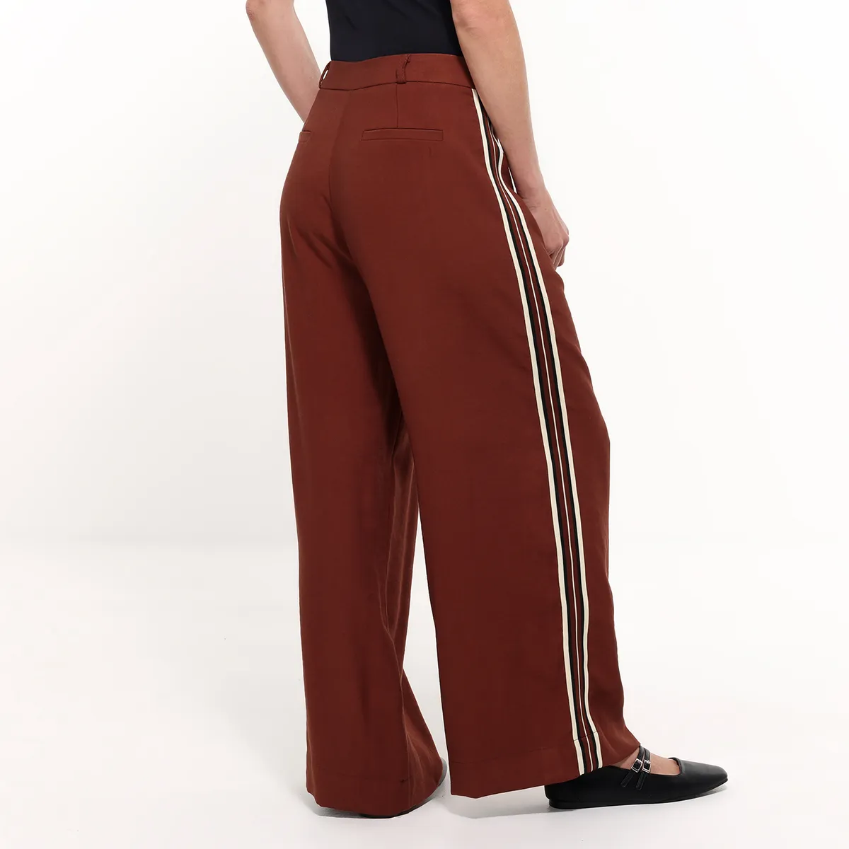 BASEMENT - Pantalon Recto Mujer Tiro alto Basement 