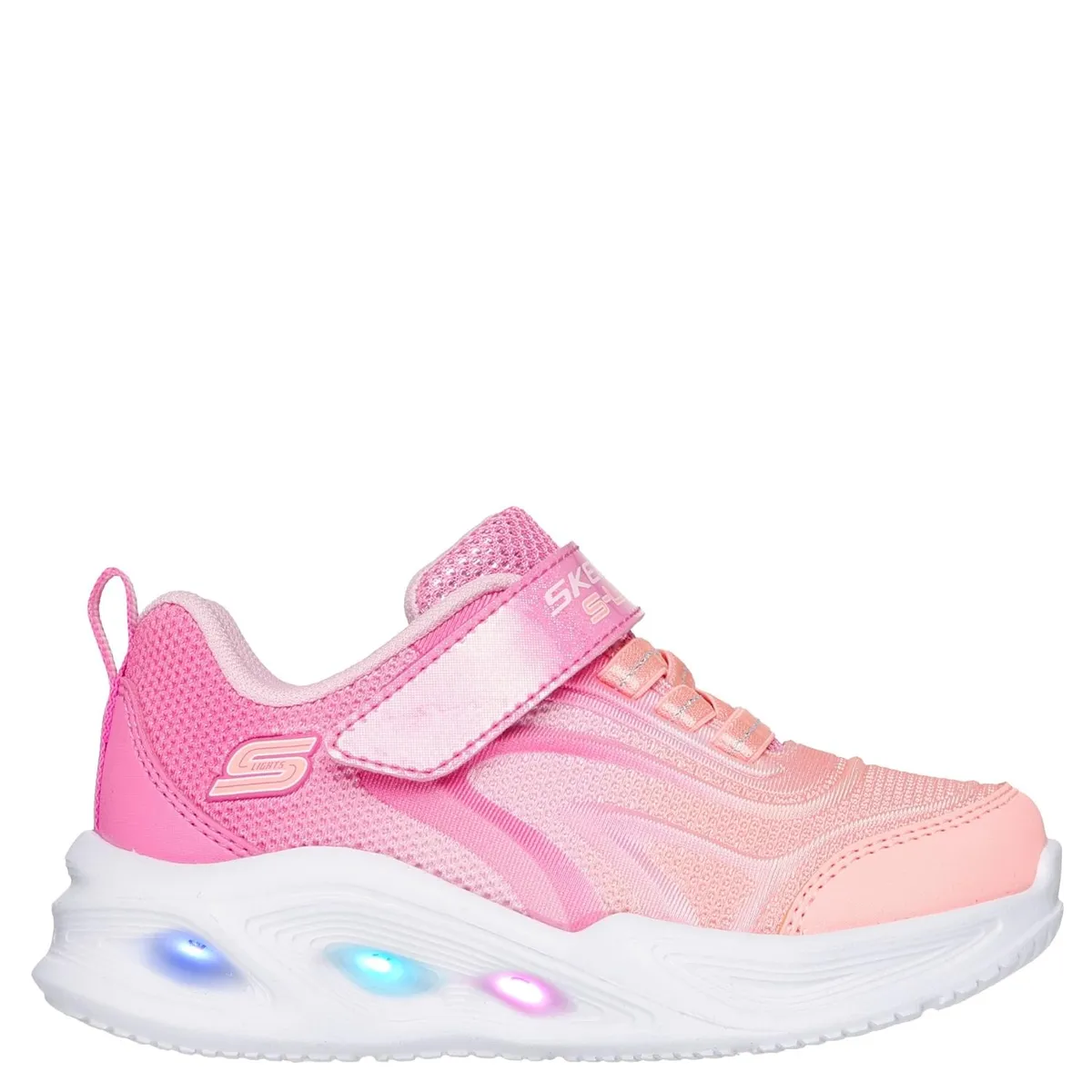 SKECHERS - Tenis moda Skechers Lights Sola Glow Niña con Velcro