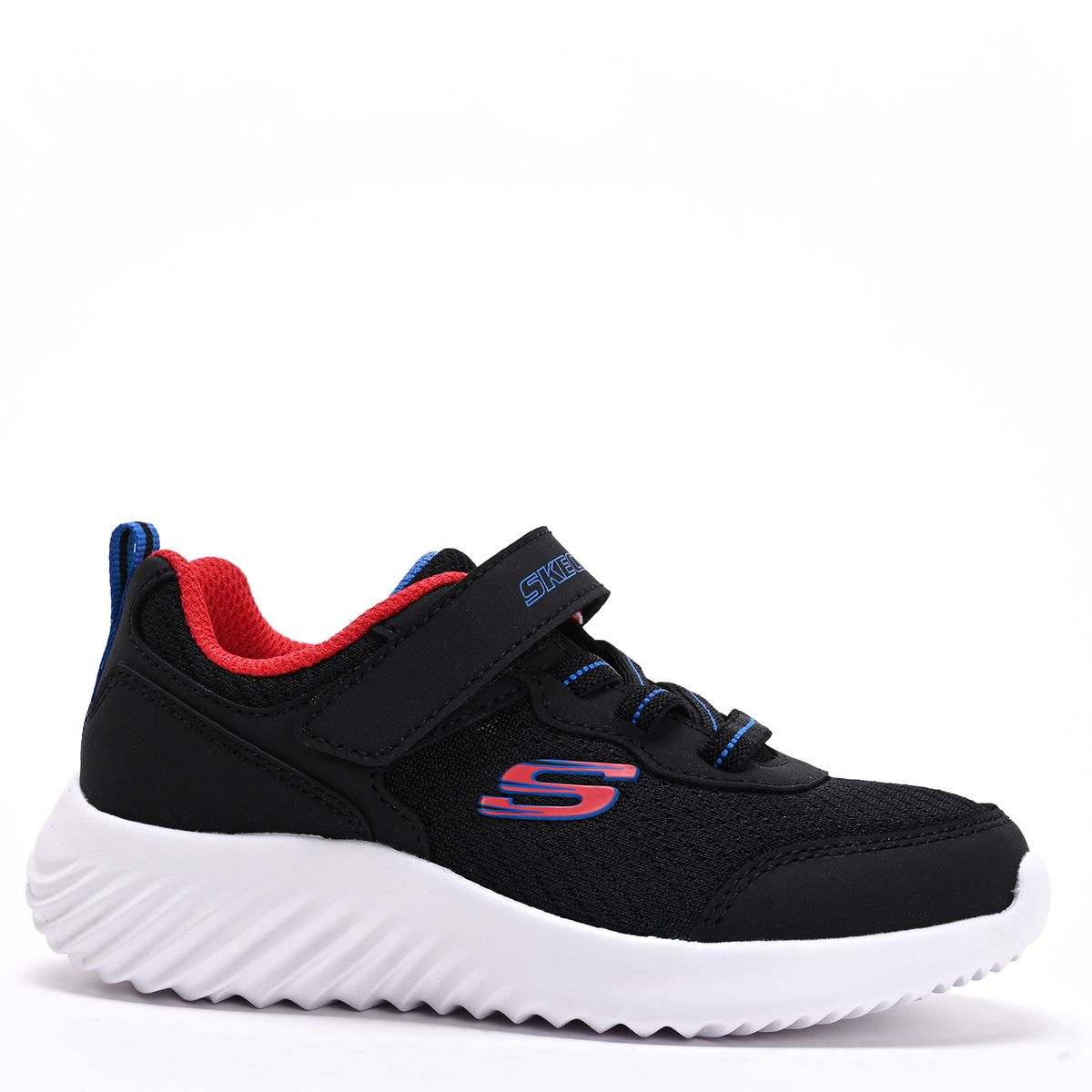 SKECHERS - Tenis moda Skechers Bounder Techrox Niño con Velcro Negros