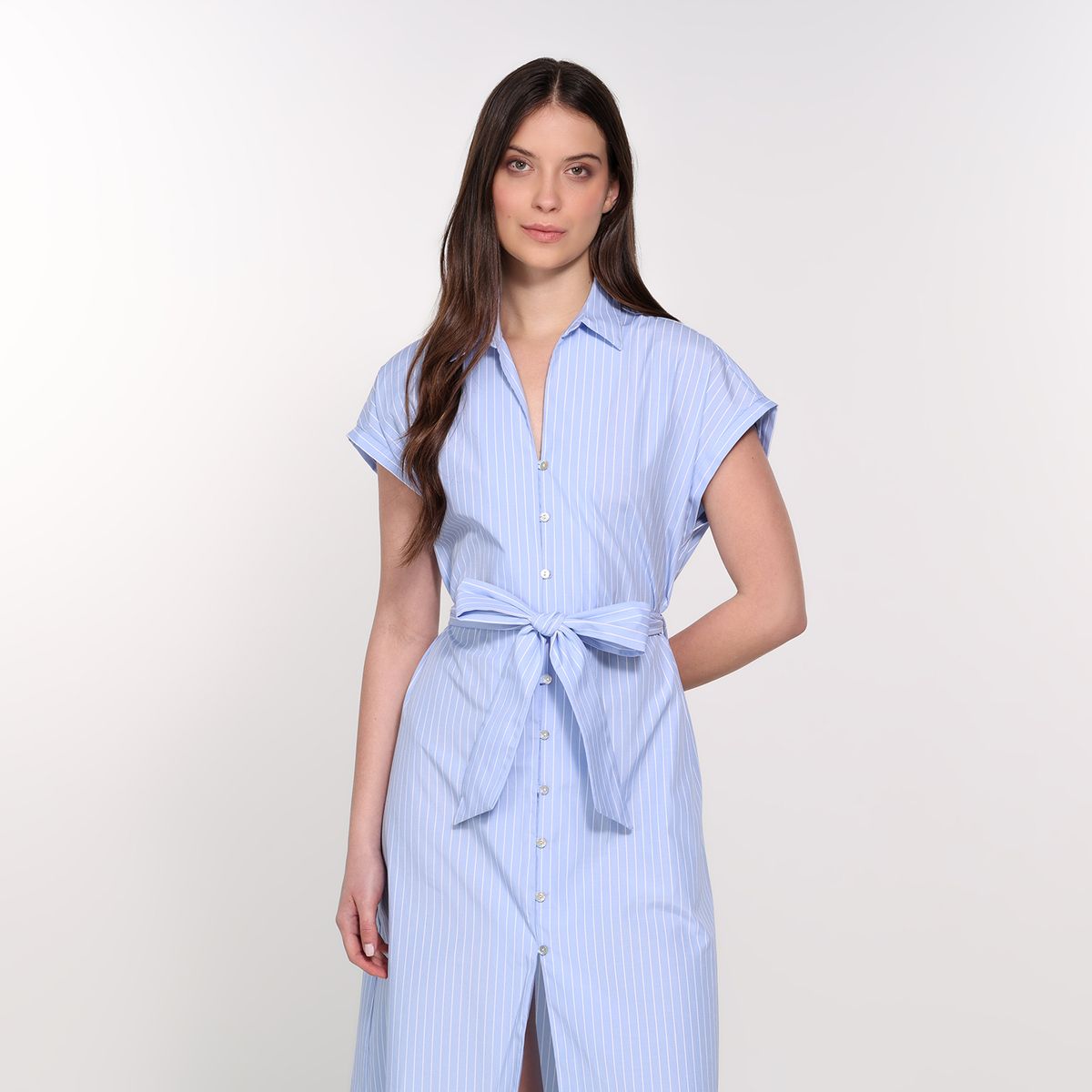 BASEMENT - Vestido Mujer Largo Casual  Basement