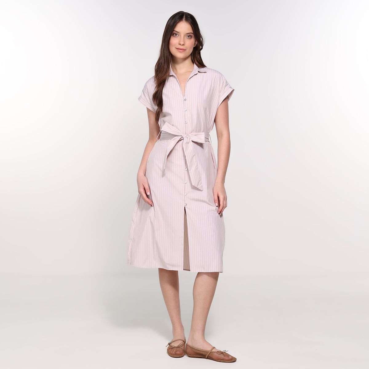 BASEMENT - Vestido Mujer Largo Casual  Basement