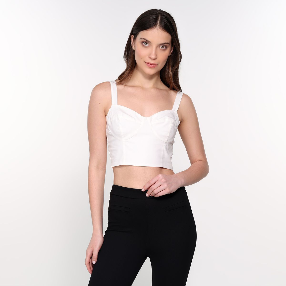 BASEMENT - Top esqueleto Mujer Manga corta Basement 