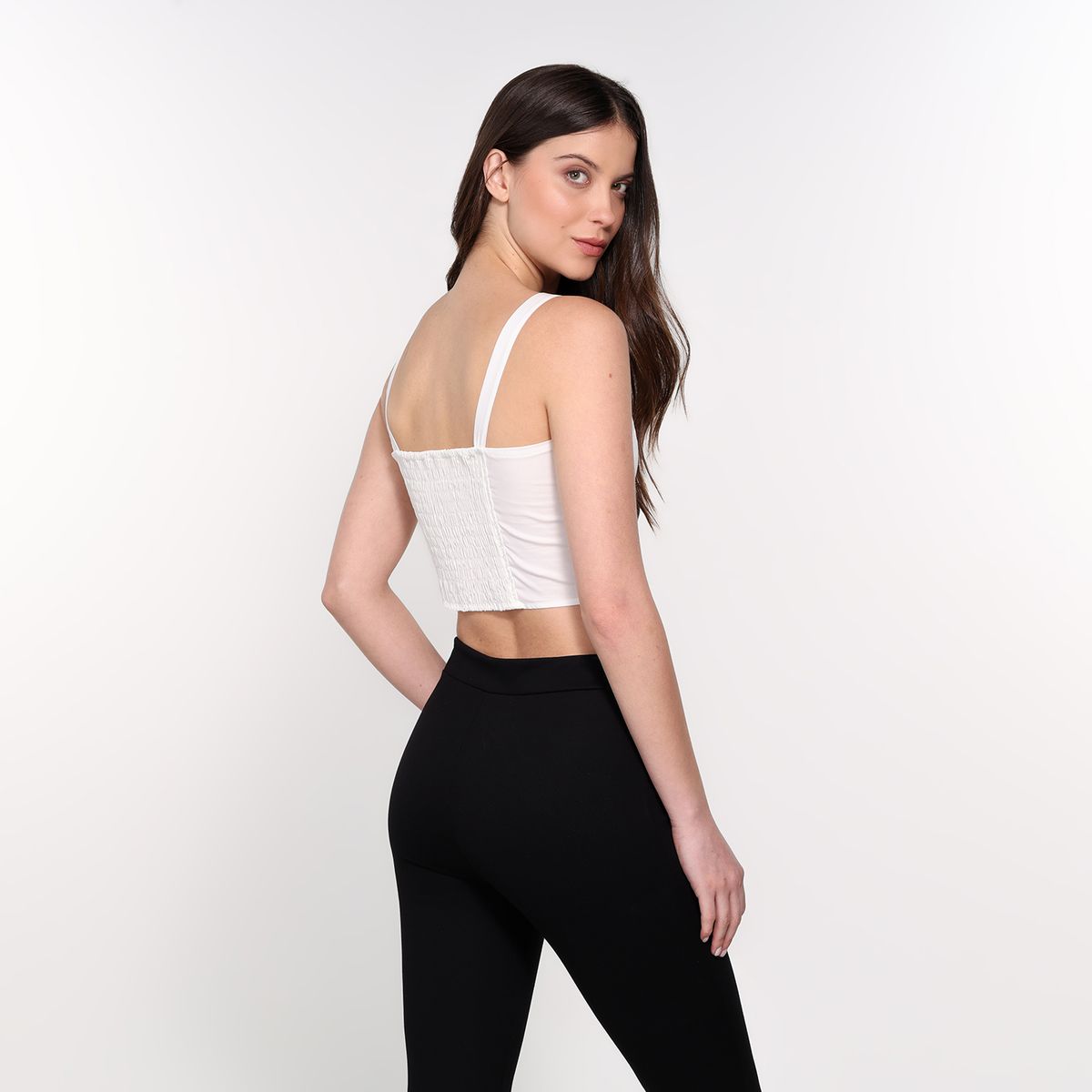 BASEMENT - Top esqueleto Mujer Manga corta Basement 