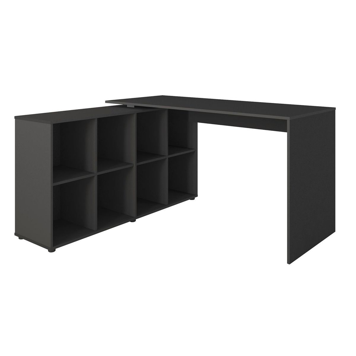 BERTOLINI - Escritorio Moderno Nero 140 x 75 x 130 cm Bertolini