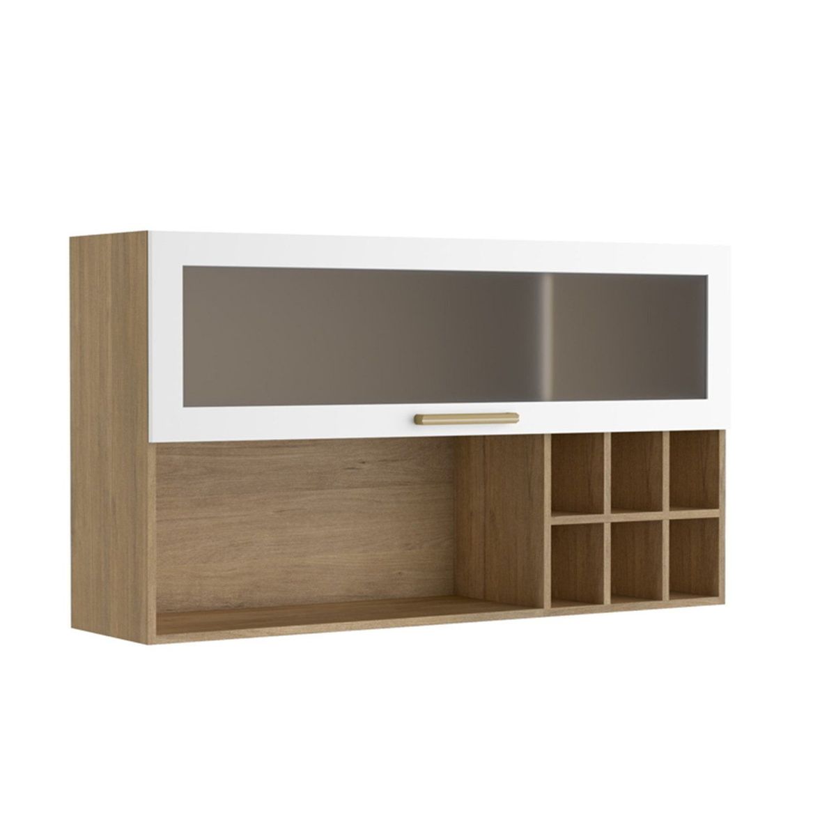 BERTOLINI - Mueble superior de cocina  de 120 cm en MDP Blanco