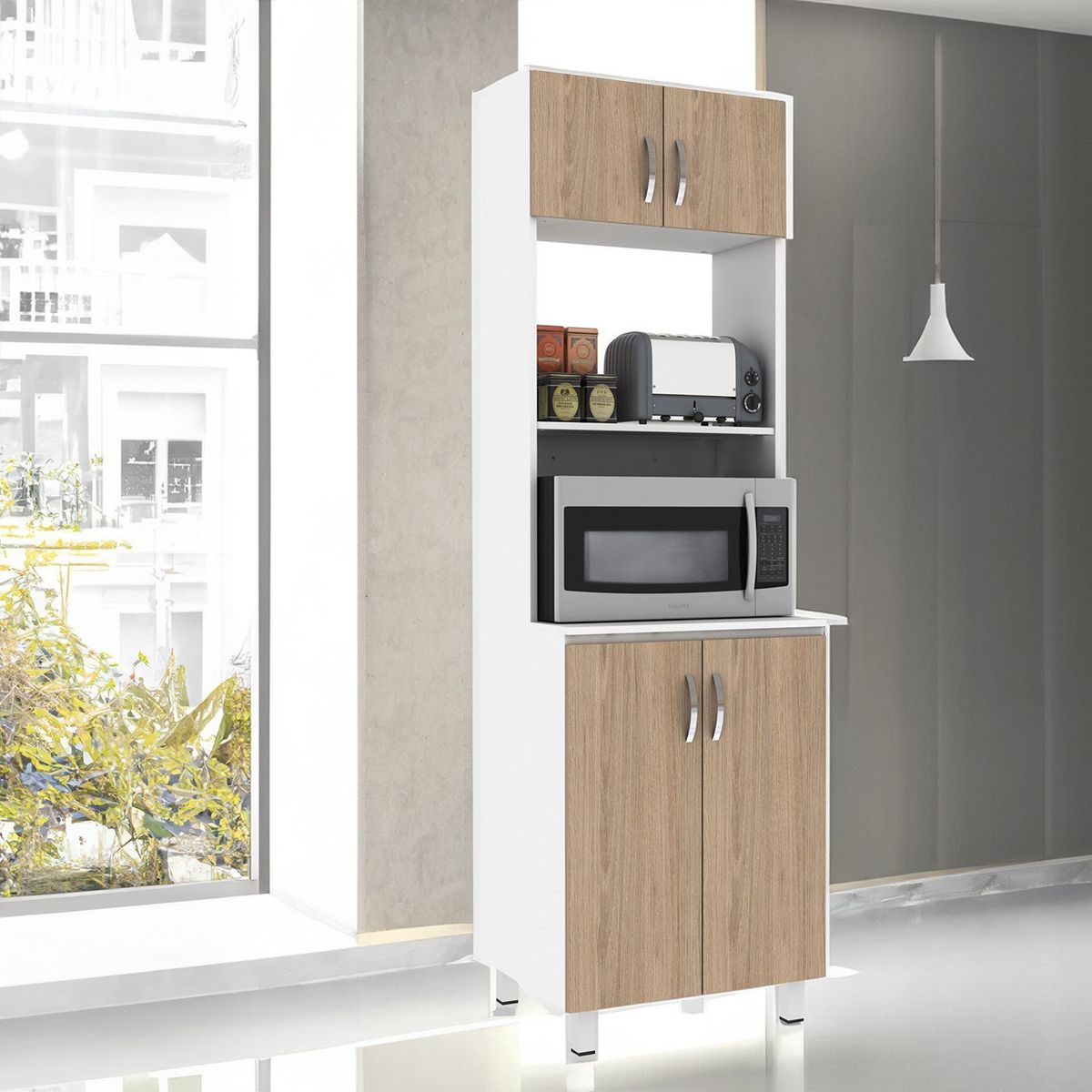 BERTOLINI - Alacena Despensa Porta Microondas En MDP