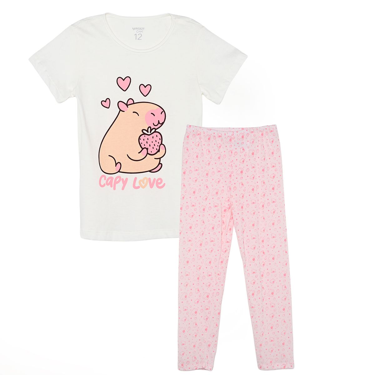 YAMP - Pijama para Niña 2 piezas con Estampado de Algodón Yamp