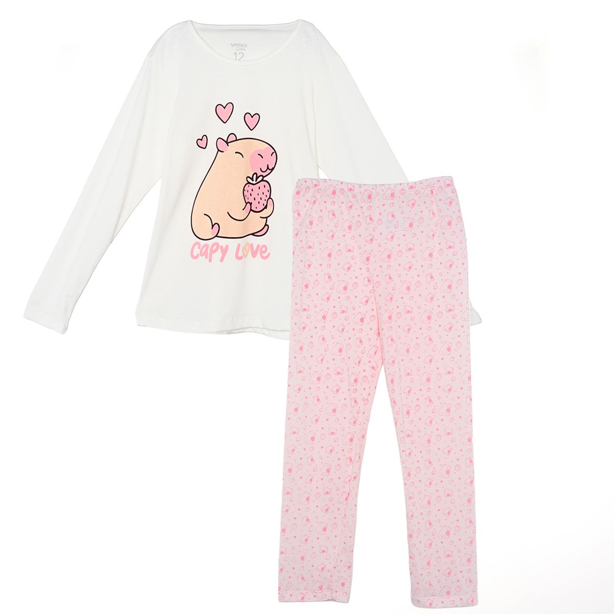 YAMP - Pijama para Niña 2 piezas con Estampado de Algodón Yamp