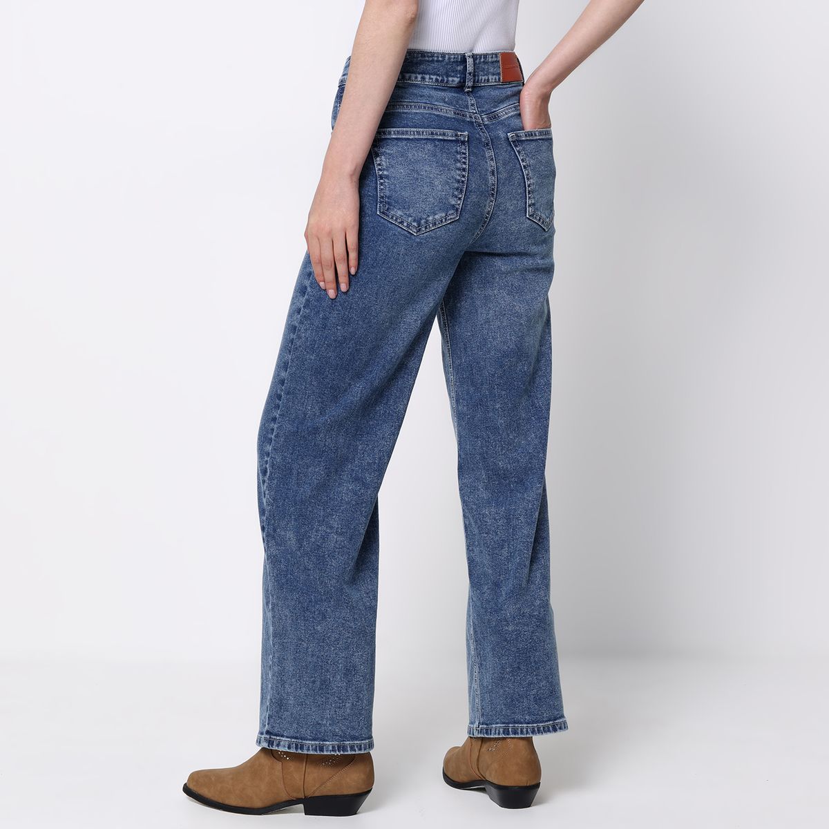 DENIMLAB - Jean Recto Mujer Tiro alto Denimlab