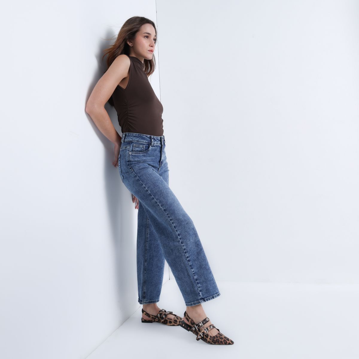 DENIMLAB - Jean Recto Mujer Tiro alto Denimlab