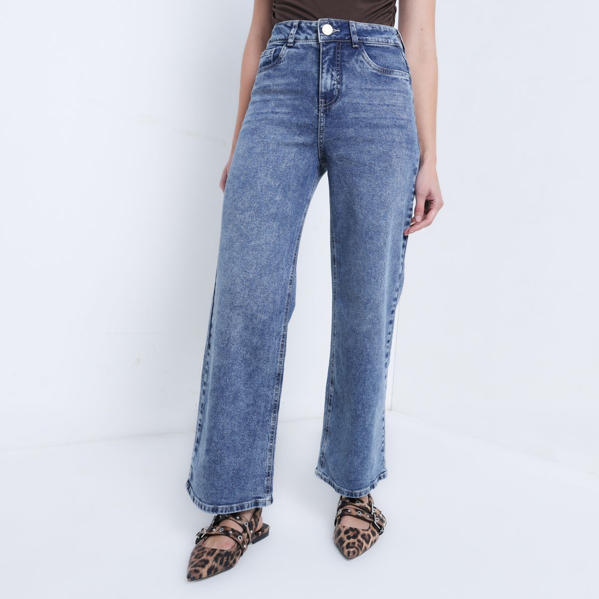 DENIMLAB - Jean Recto Mujer Tiro alto Denimlab