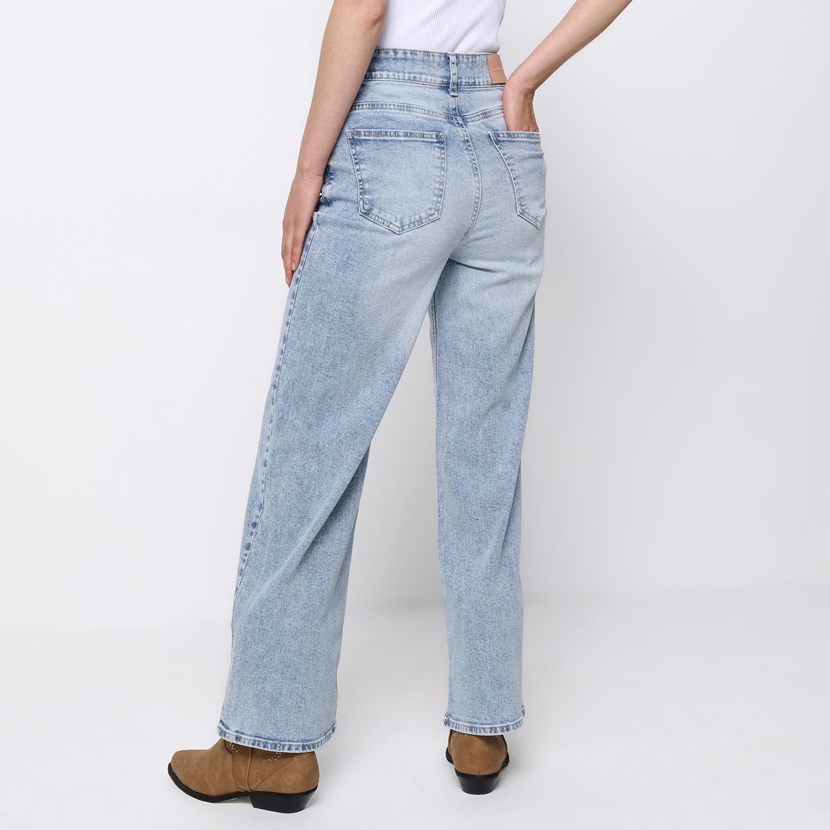 DENIMLAB - Jean Recto Mujer Tiro alto Denimlab