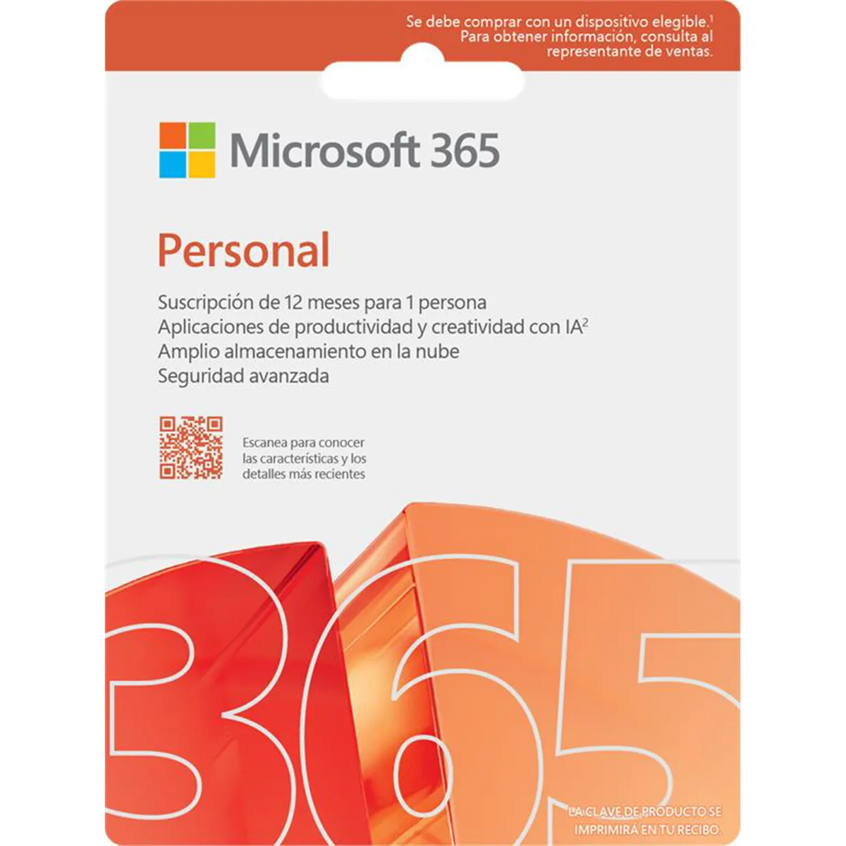 MICROSOFT - Microsoft 365 Personal 12 meses