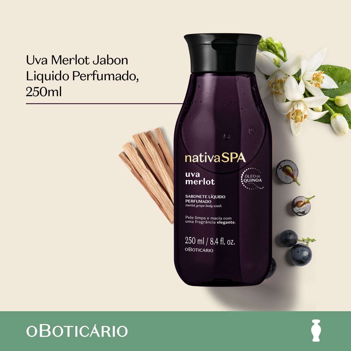 NATIVA SPA - Jabón Nativa Spa O Boticario Para Todo tipo de piel 250 ml 