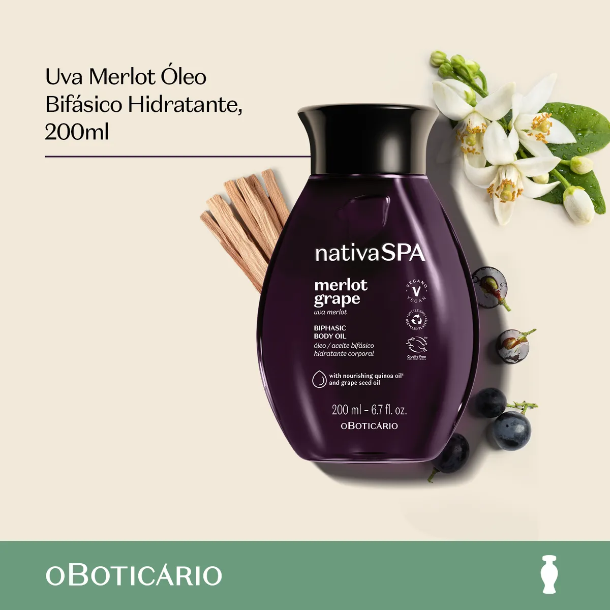 NATIVA SPA - Hidratante corporal Nativa Spa O Boticario Para Todo tipo de piel 200 ml 