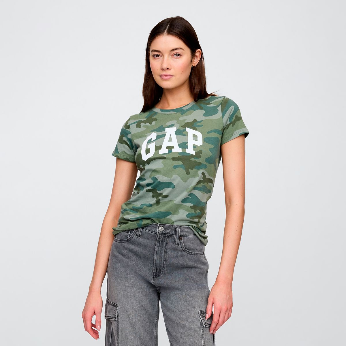 GAP - Camisa Mujer con Estampado Manga corta GAP