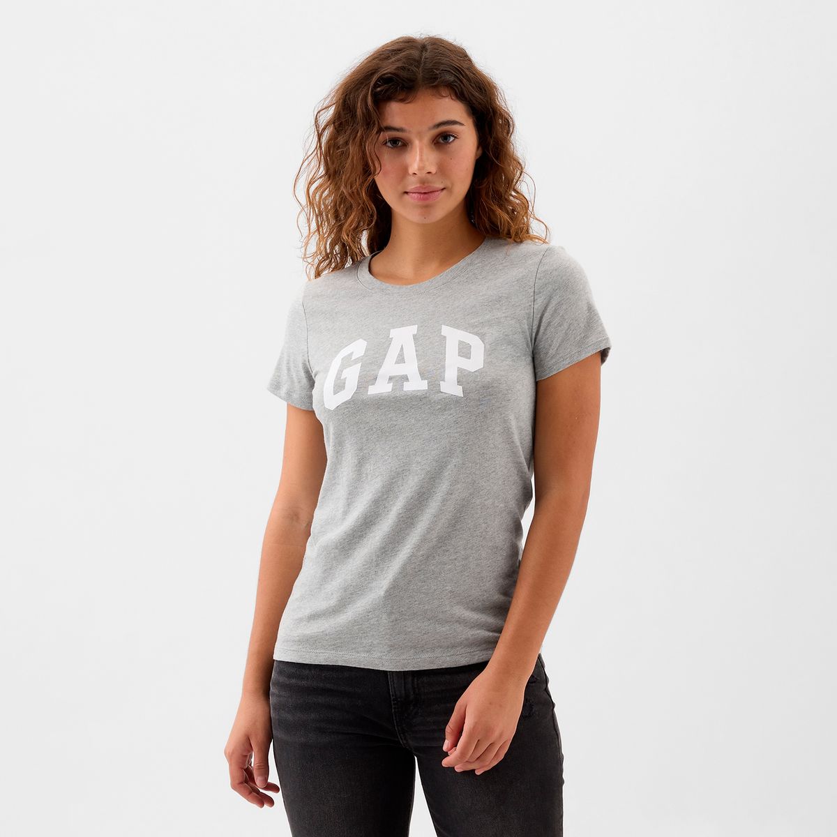 GAP - Camiseta Mujer con Logo Manga corta de Algodón GAP