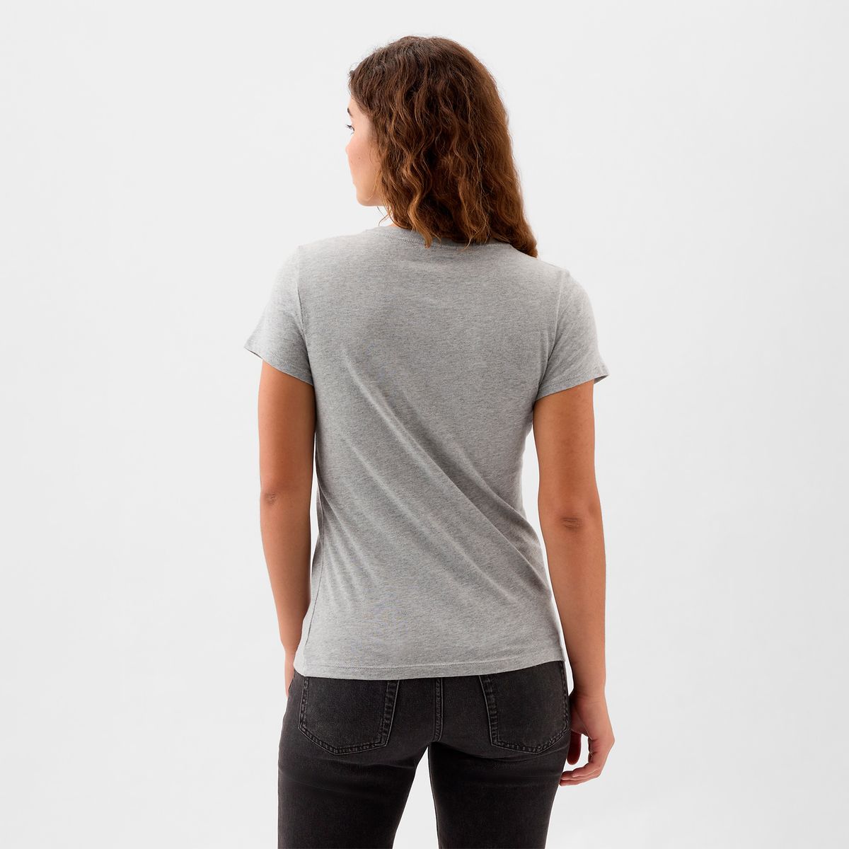 GAP - Camiseta Mujer con Logo Manga corta de Algodón GAP