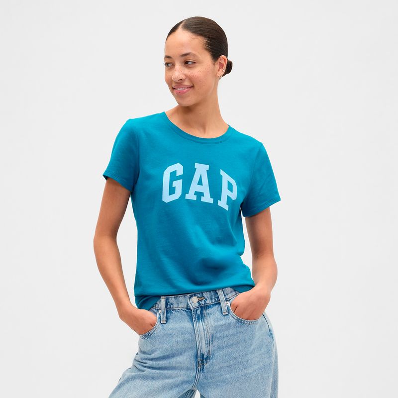 GAP - Camisa Mujer con Estampado Manga corta GAP