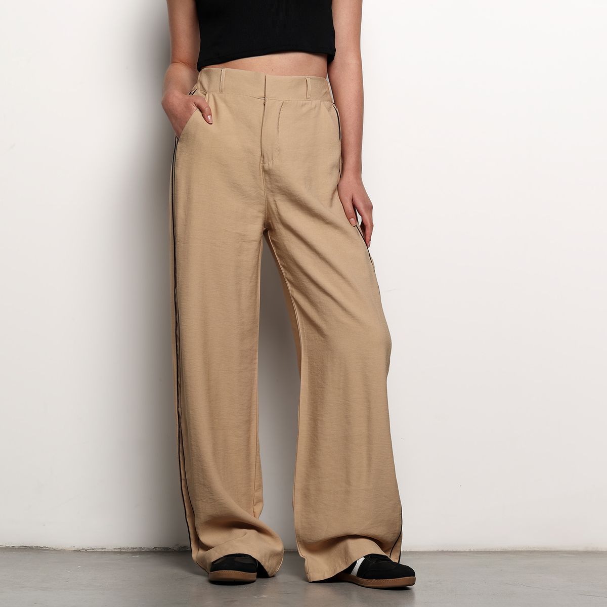 DENIMLAB - Pantalón Recto Mujer Tiro medio Denimlab