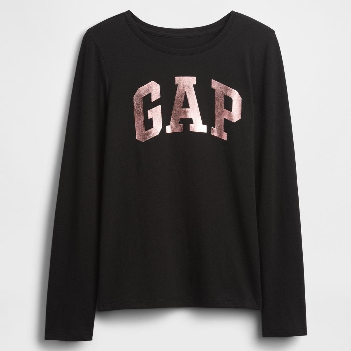 GAP - Camiseta Para Niña  con Logo Manga larga de Algodón GAP