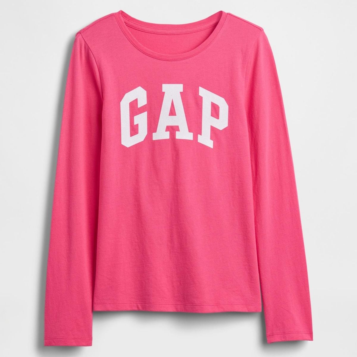 GAP - Camiseta Para Niña  con Logo Manga larga de Algodón GAP