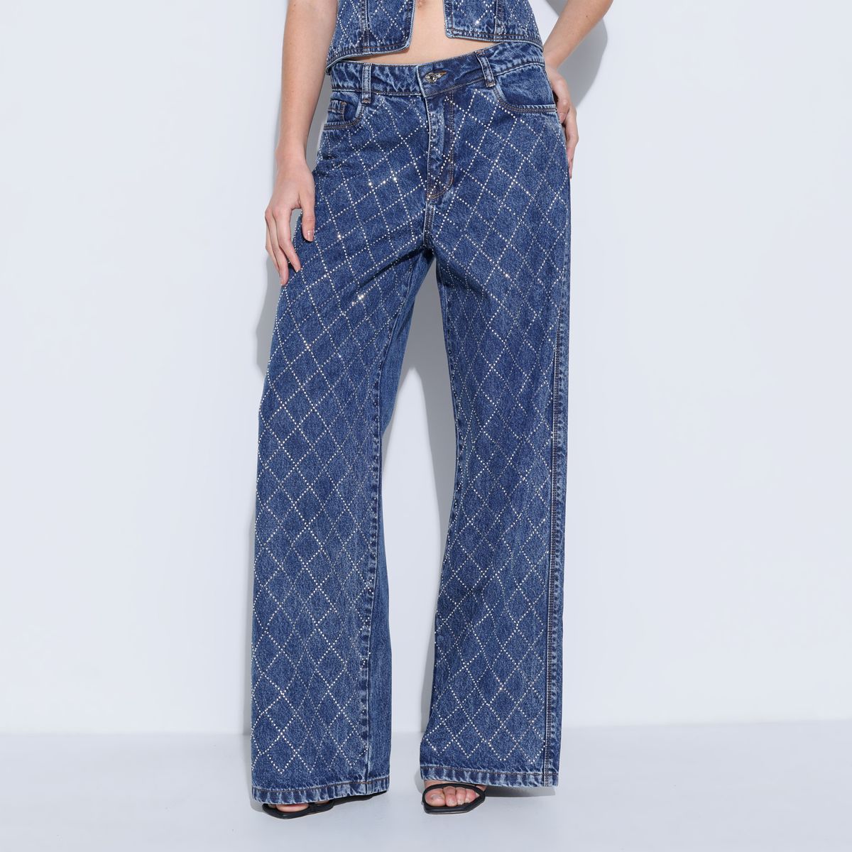 MOSSIMO - Jean Wide leg Mujer Tiro alto Mossimo
